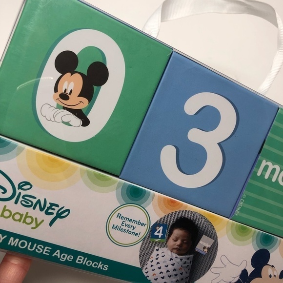 Disney Bundle Mickey Mouse Baby Plush Playmat & NEW Age Blocks Set - Picture 10 of 16